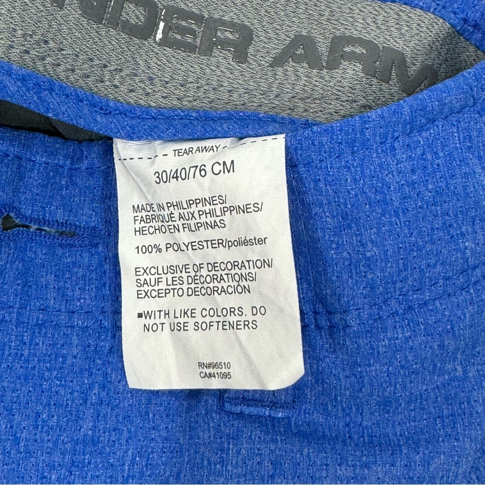 Under Armour Men's Match Play Vented Golf Shorts Size 30 Versa Blue Stretch - Picture 5 of 5